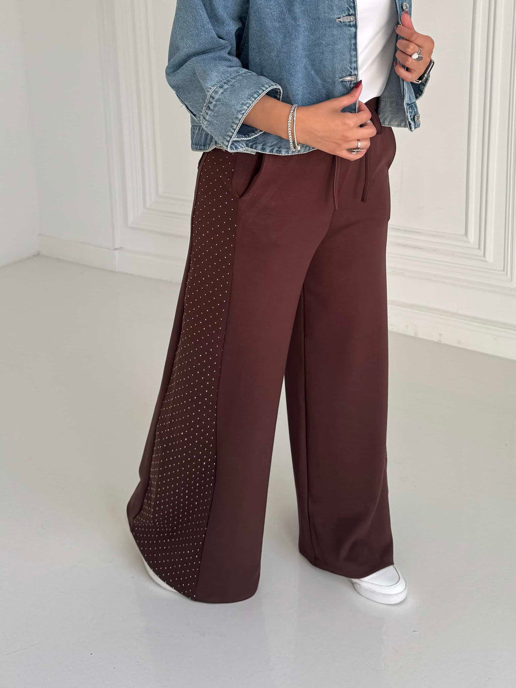 Sparkle Wide-leg Pants