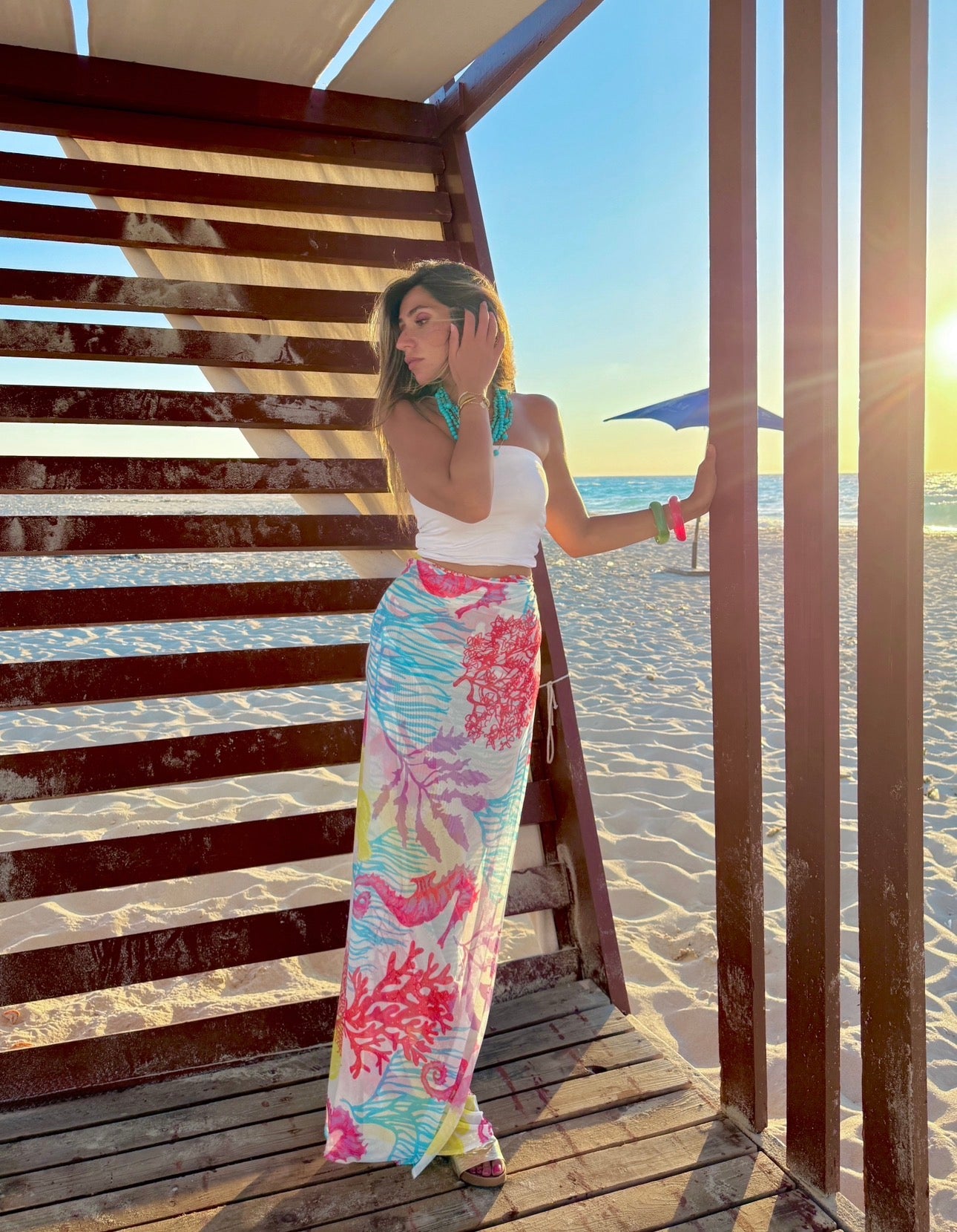 Summer Seahorse Cover-Up