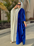 Royal blue X white Kaftan