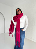 Fuchsia Wool Scarf