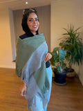 Olive x Grey Shawl