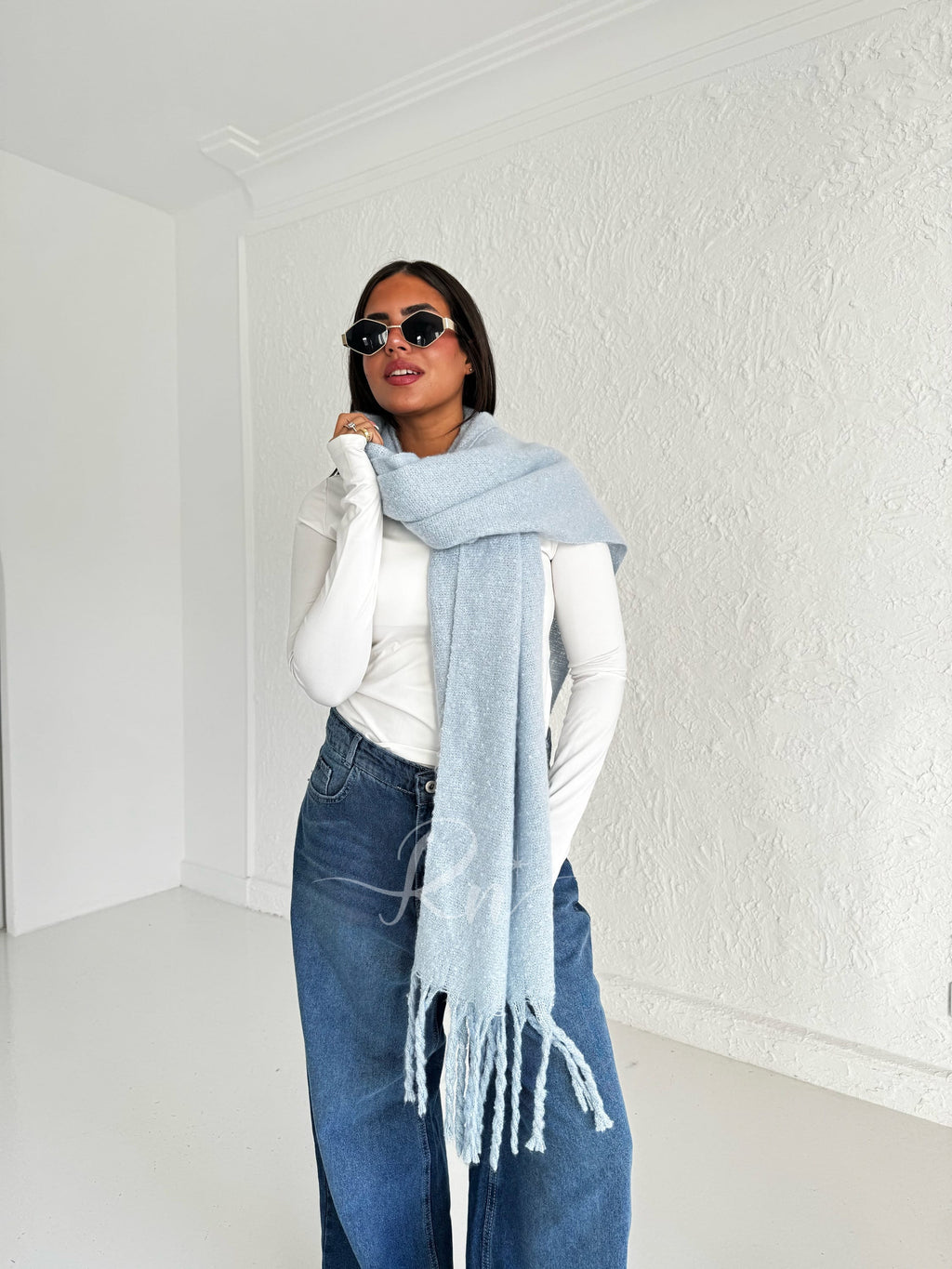Babyblue Wool Scarf