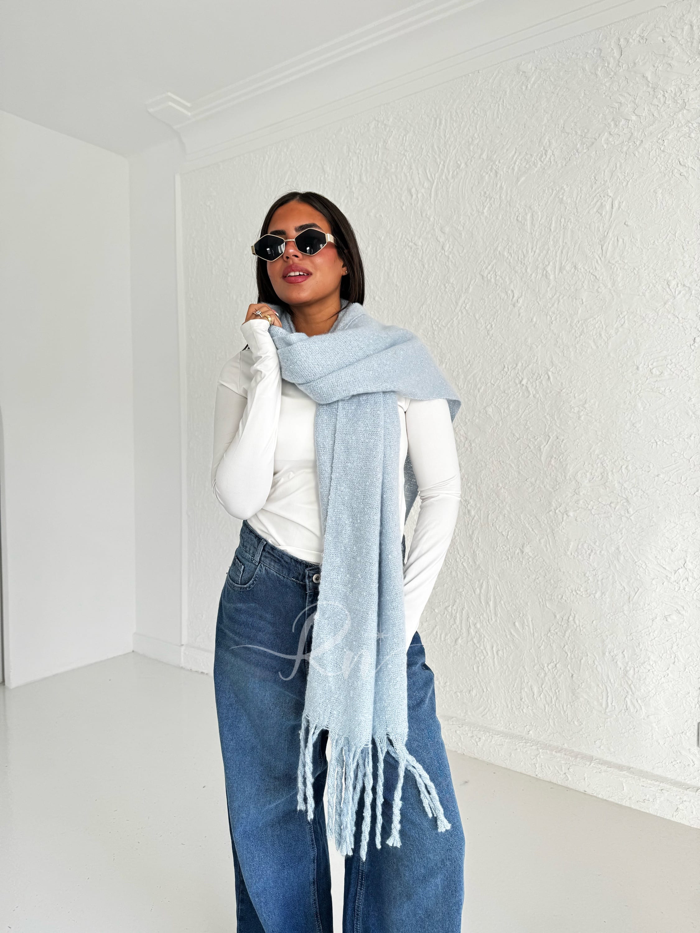 Babyblue Wool Scarf