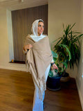 Light Coffee Wool Scarf