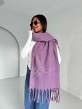 Purple Wool Scarf