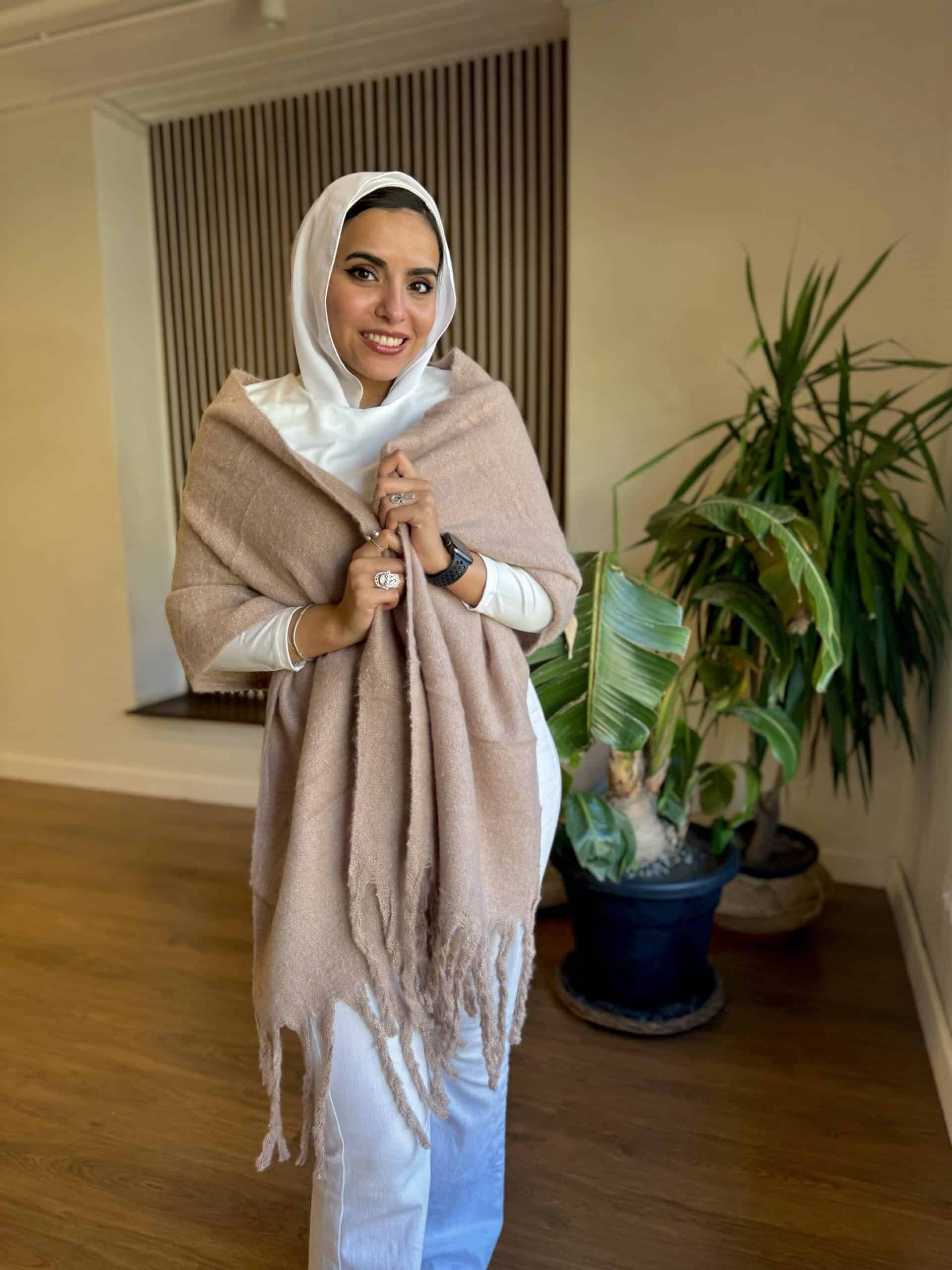 Coffee Brown wool Scarf