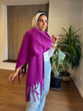 Hot Purple Wool Scarf