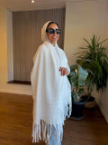 Off- White Wool Scarf