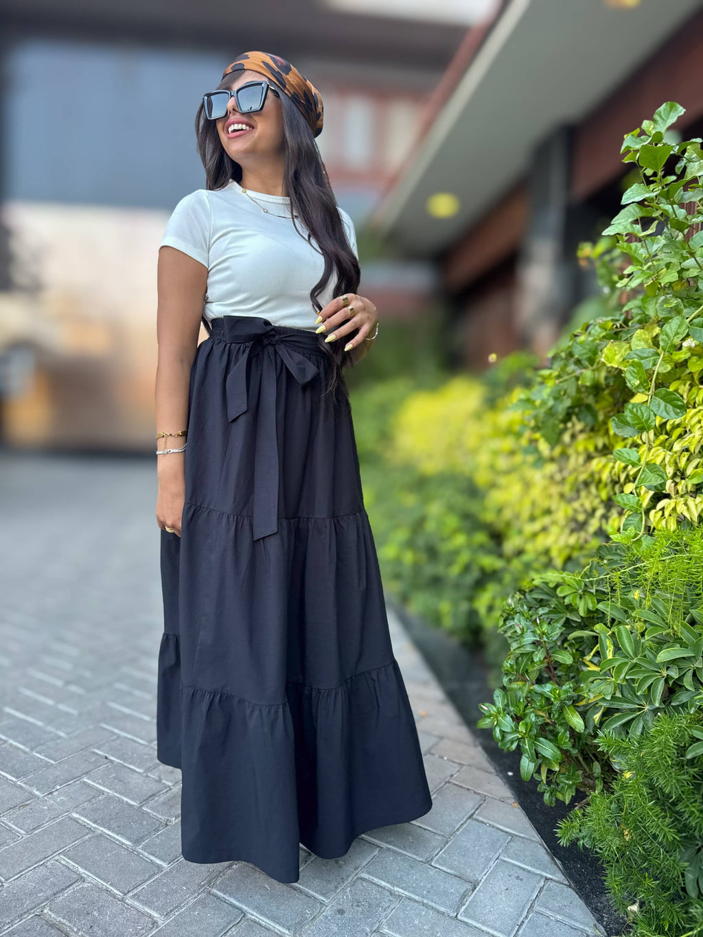 Pastel gabardine skirt