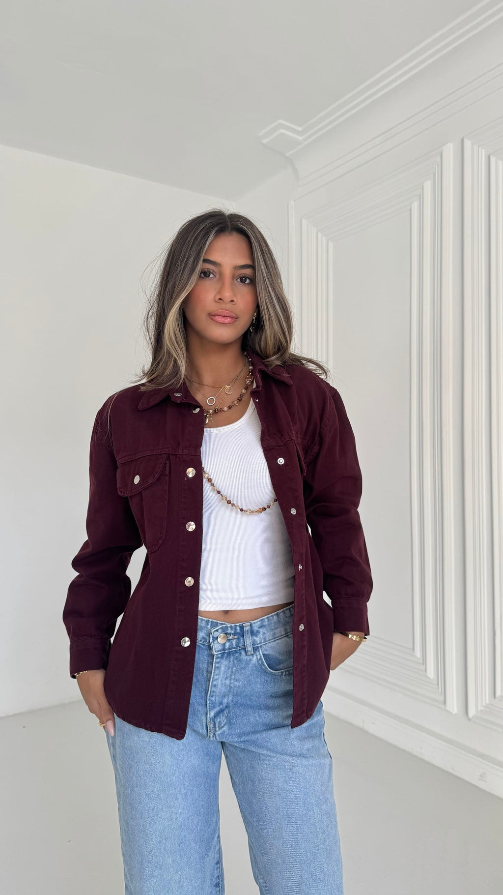 Multicolor Gabardine Jacket