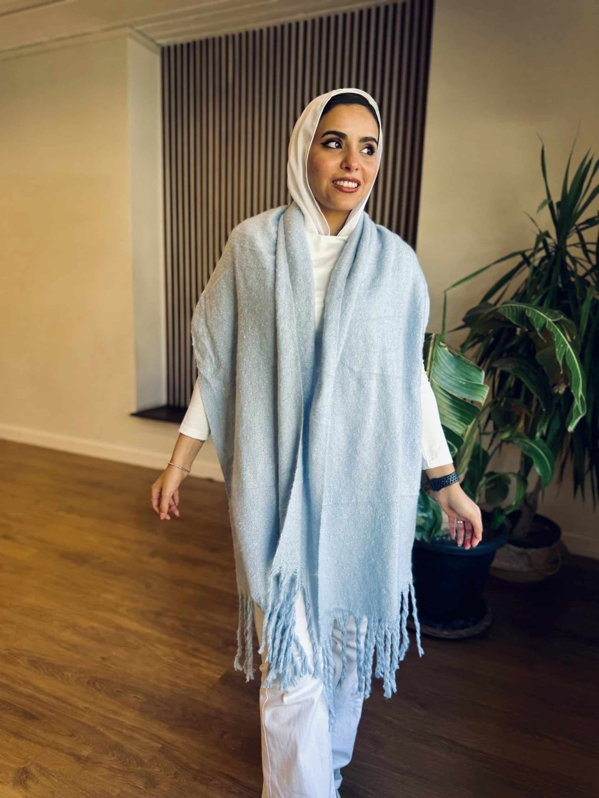 Babyblue Wool Scarf