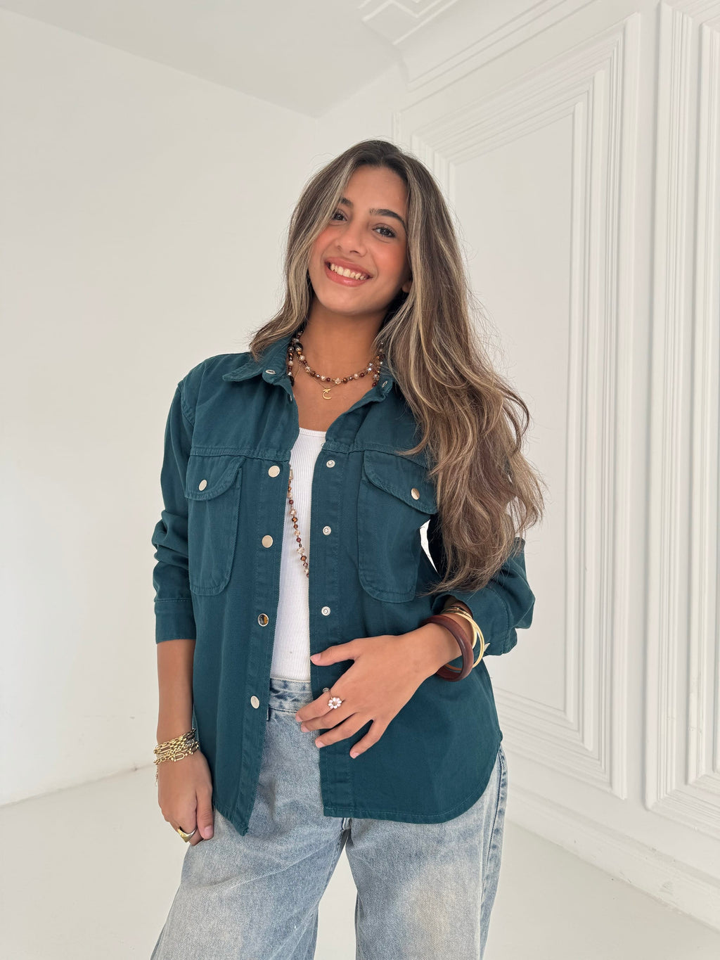 Multicolor Gabardine Jacket