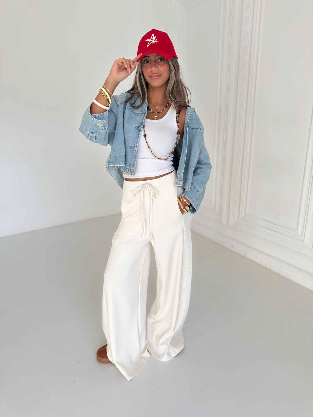Sparkle Wide-leg Pants