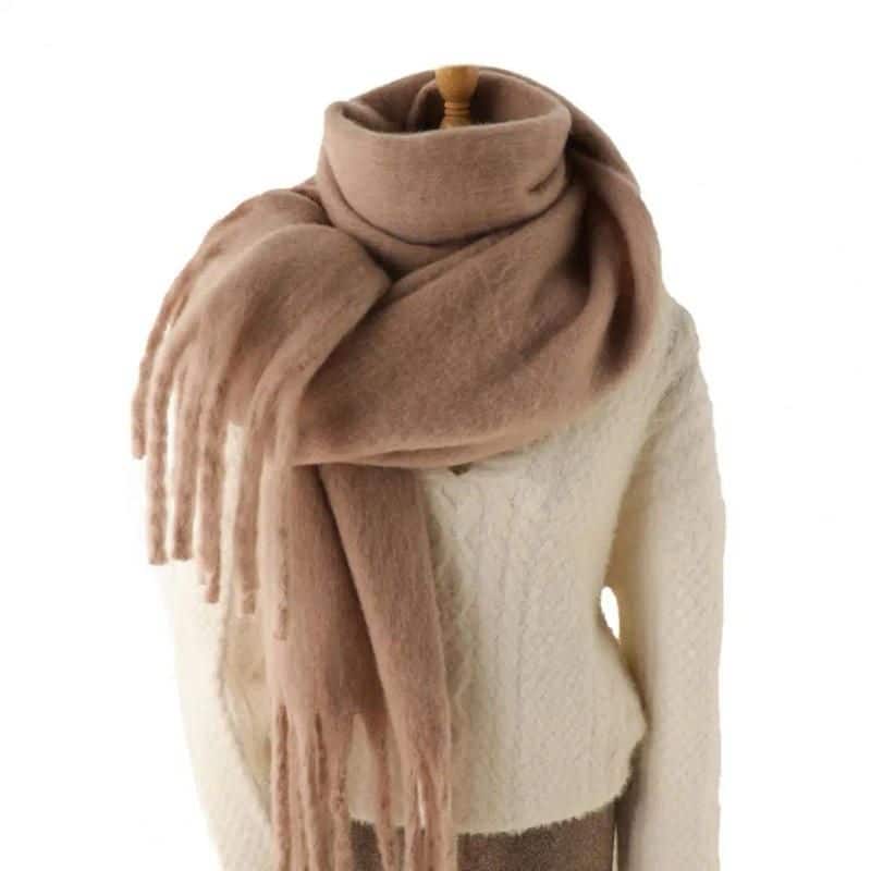 Coffee Brown wool Scarf