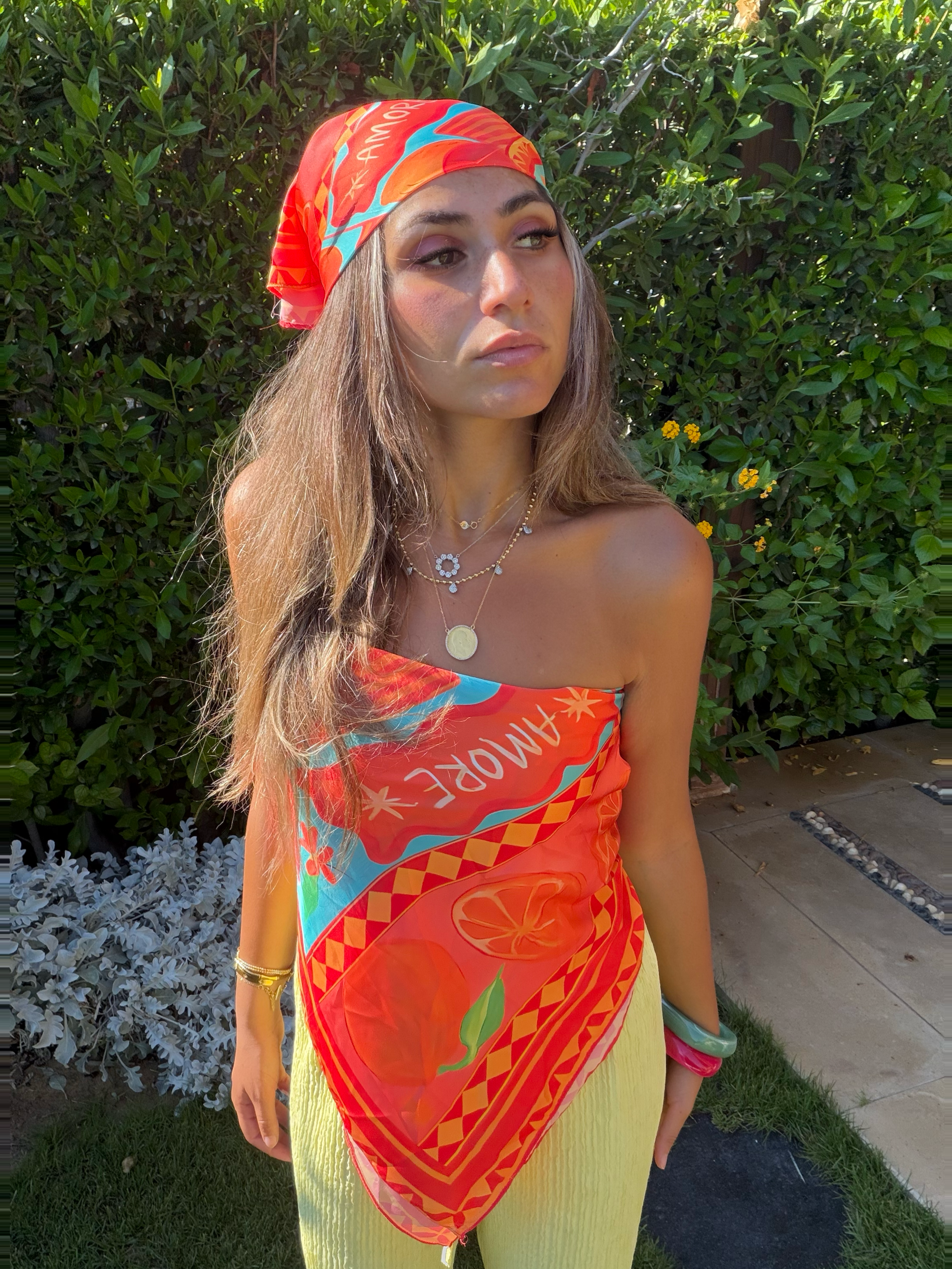 Amore Orange Scarf