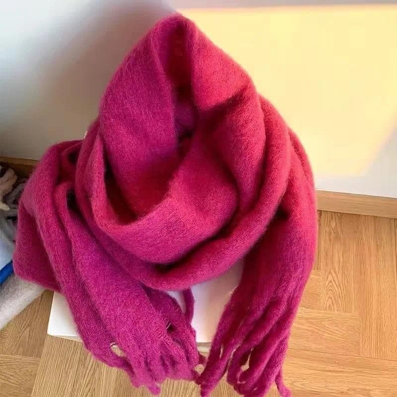 Fuchsia Wool Scarf