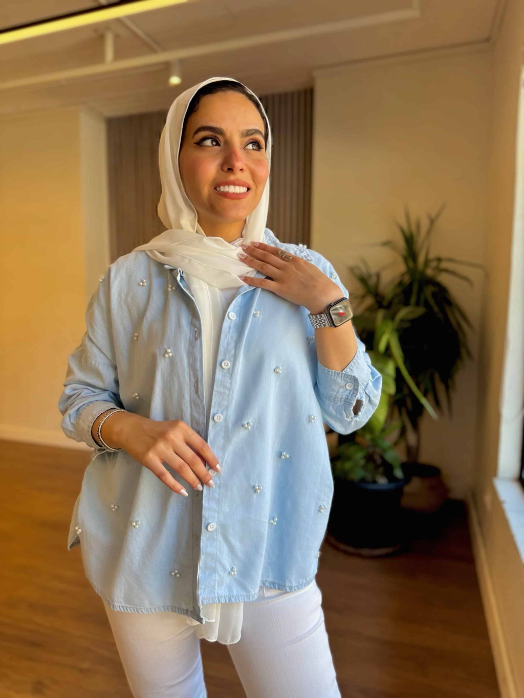 Pearl Denim Shirt