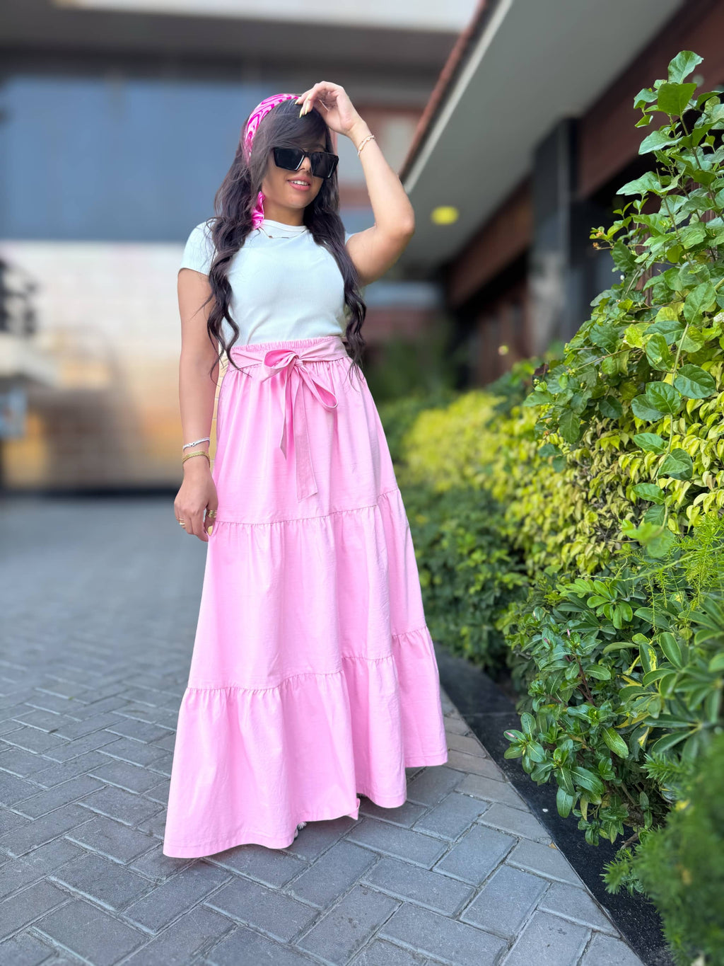 Pastel gabardine skirt