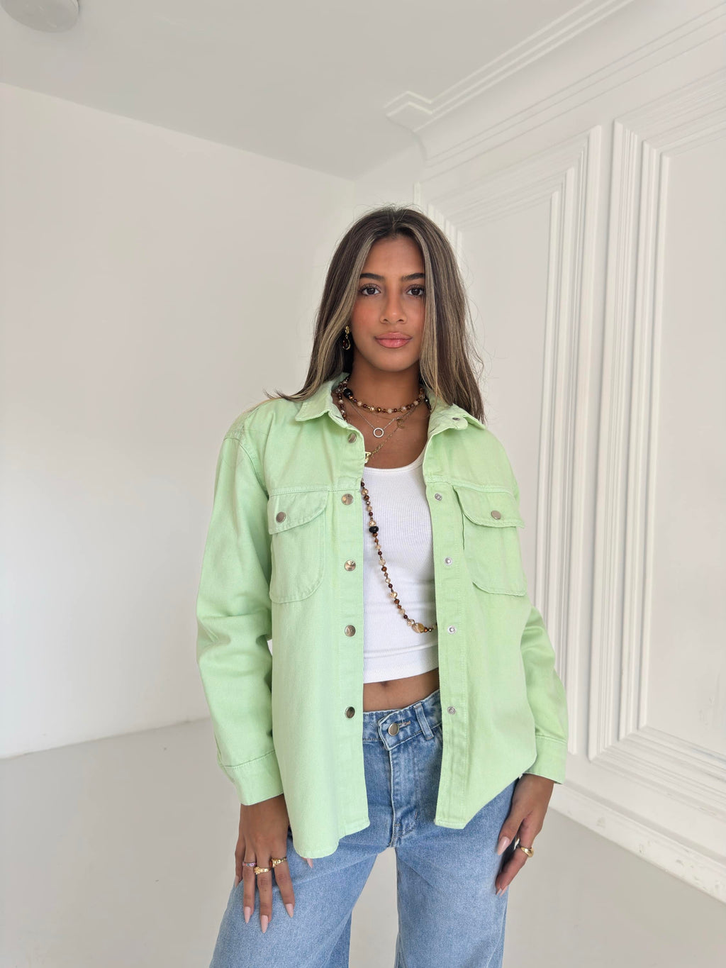 Multicolor Gabardine Jacket