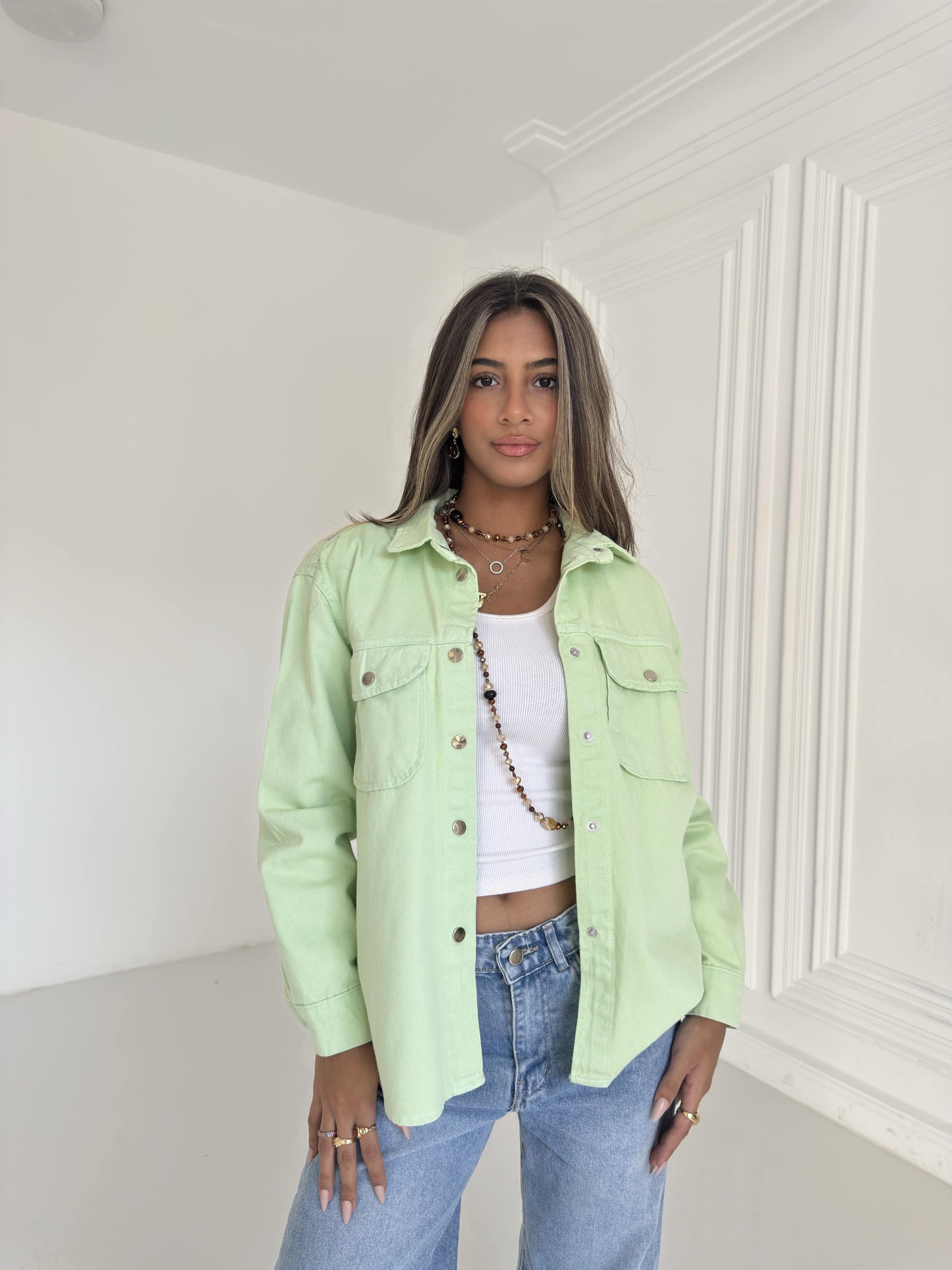 Multicolor Gabardine Jacket