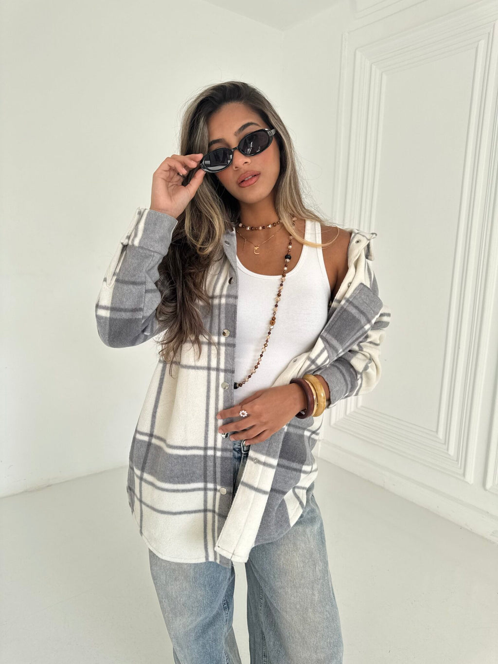 Plaid Oversized Shirt