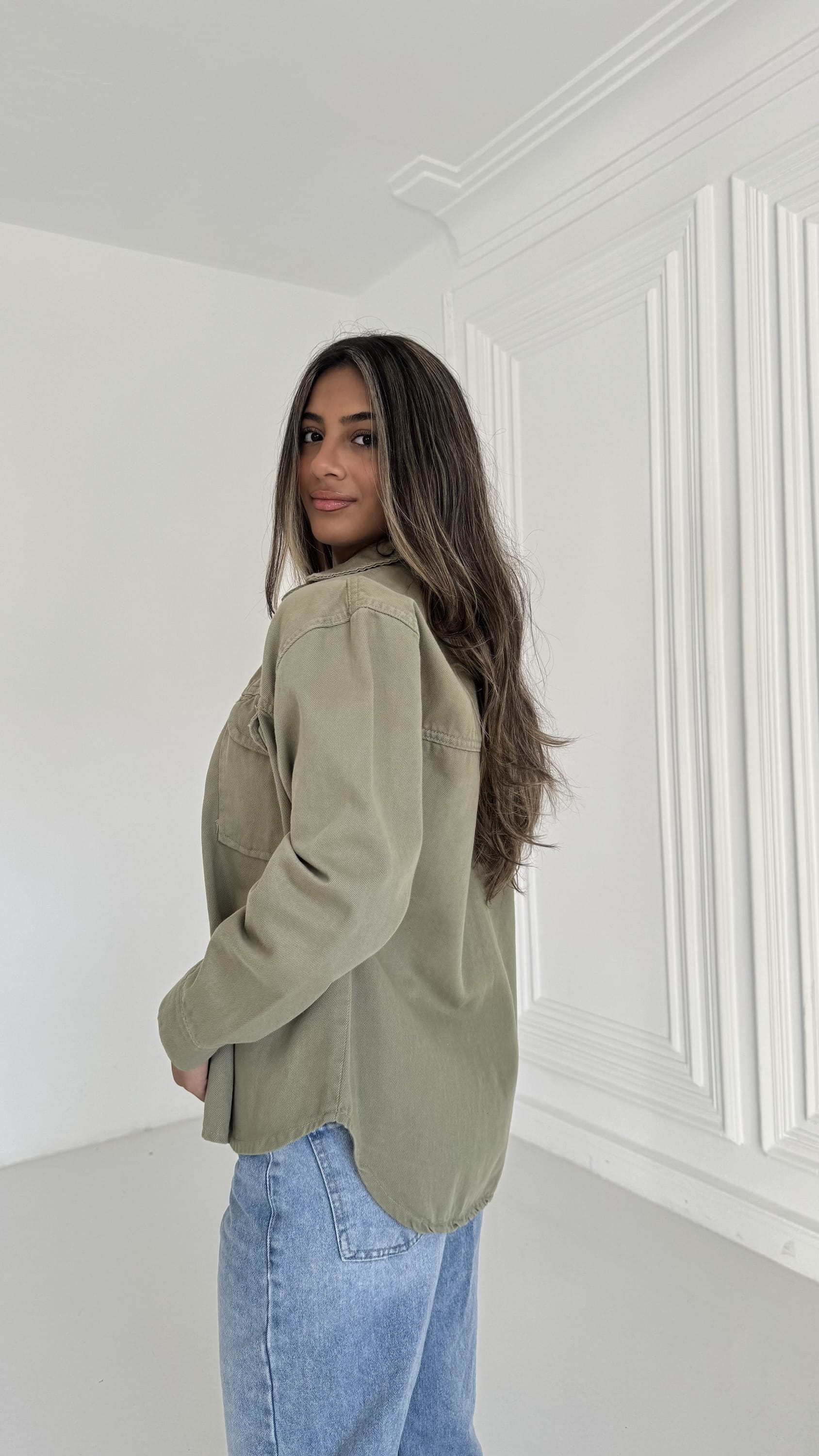 Multicolor Gabardine Jacket