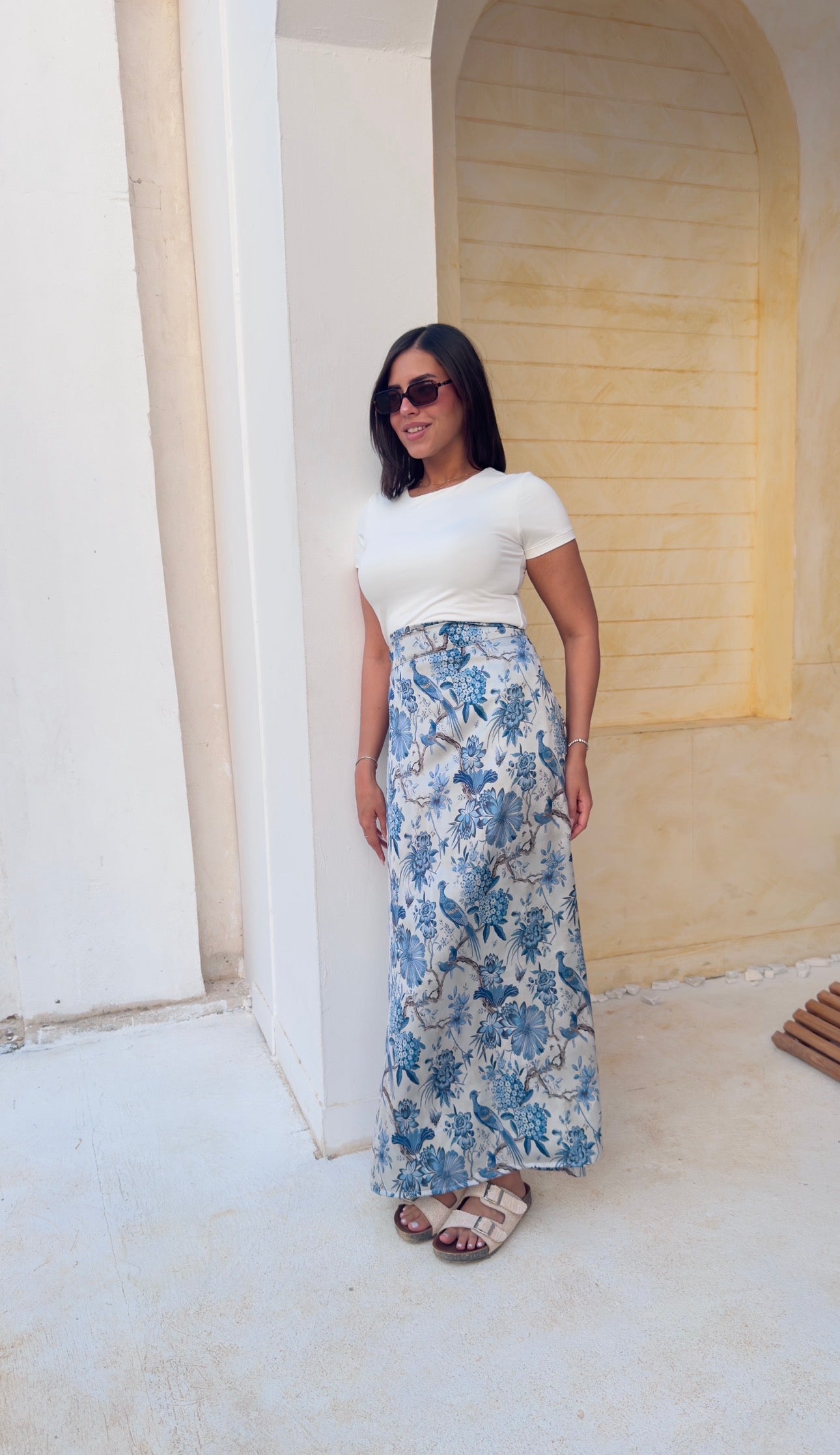 Azure Wrap Skirt