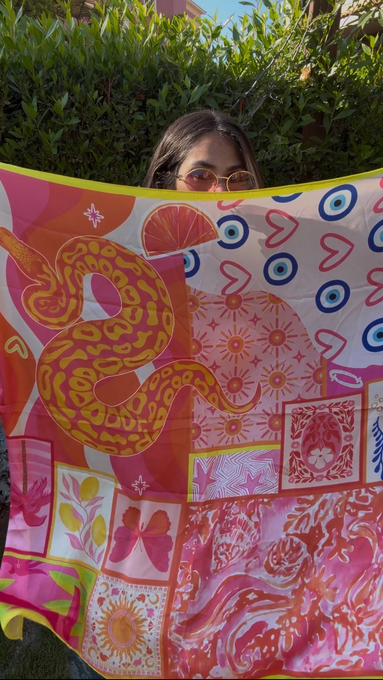 Pinky Snake Scarf
