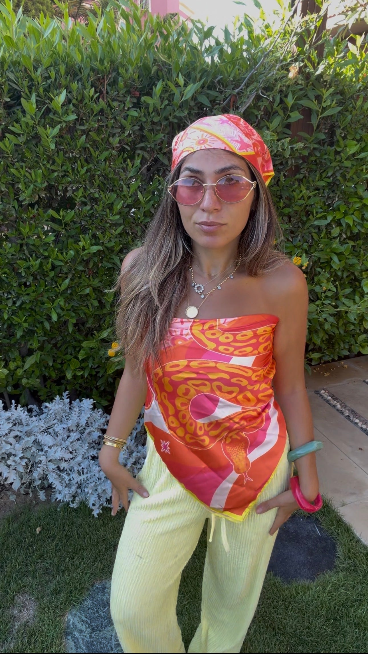 Pinky Snake Scarf