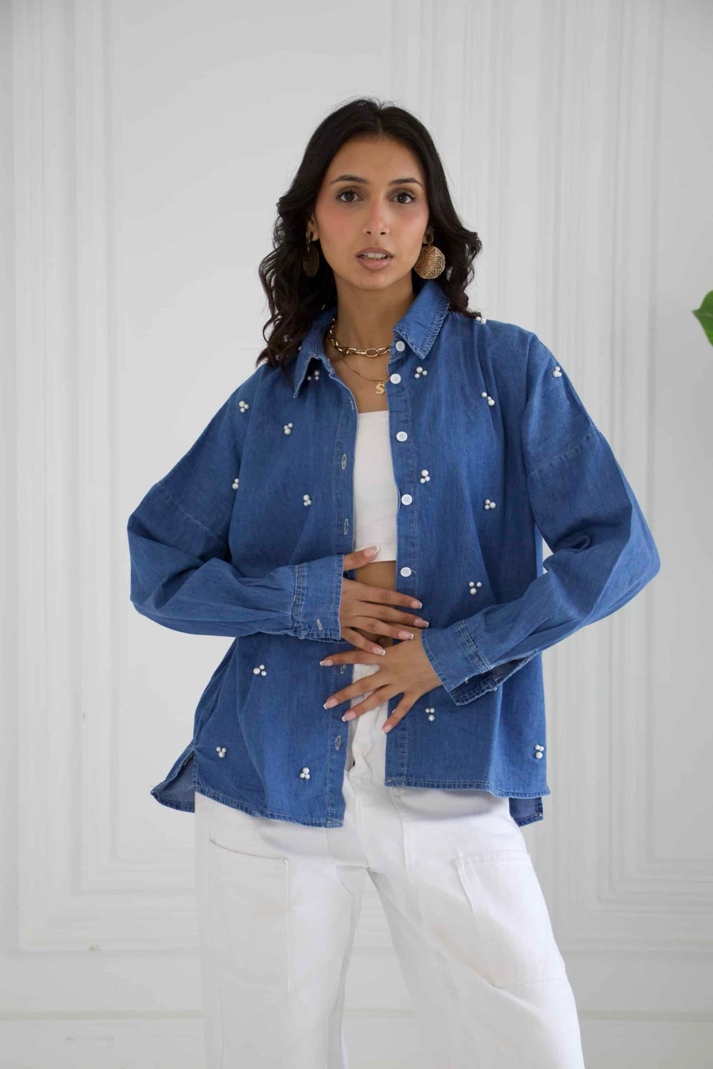 Pearl Denim Shirt