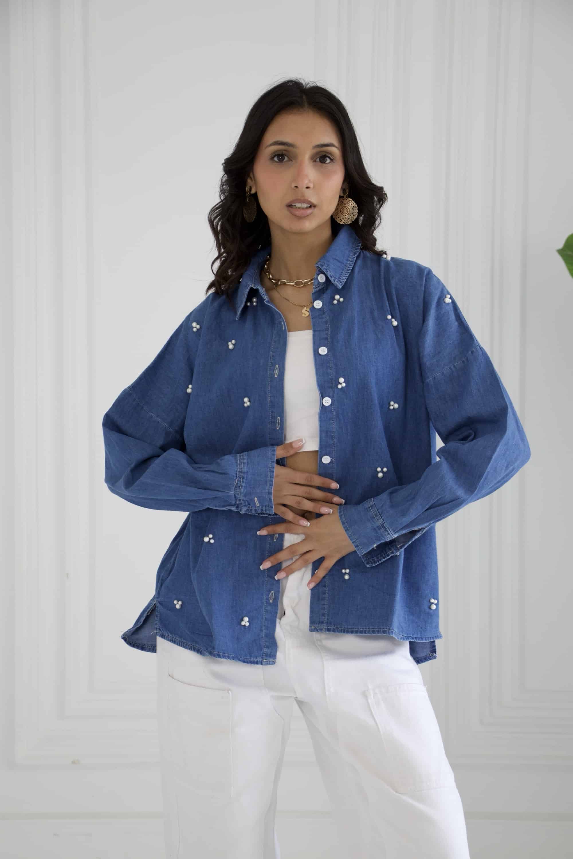 Pearl Denim Shirt