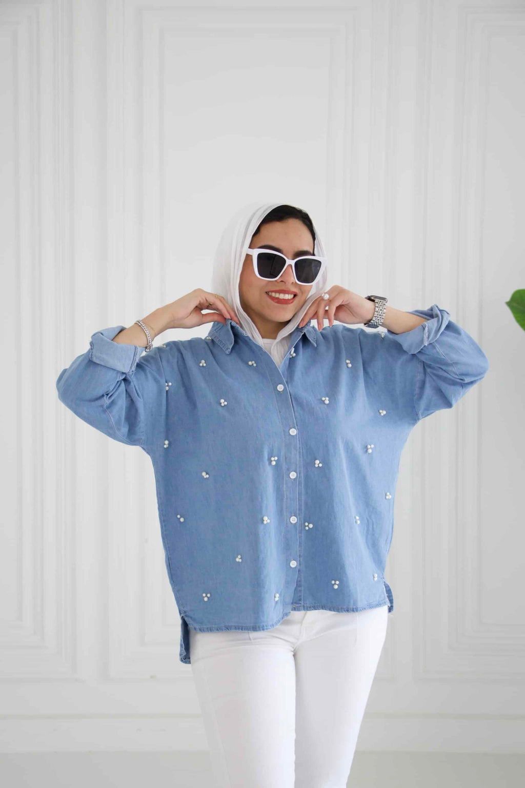 Pearl Denim Shirt