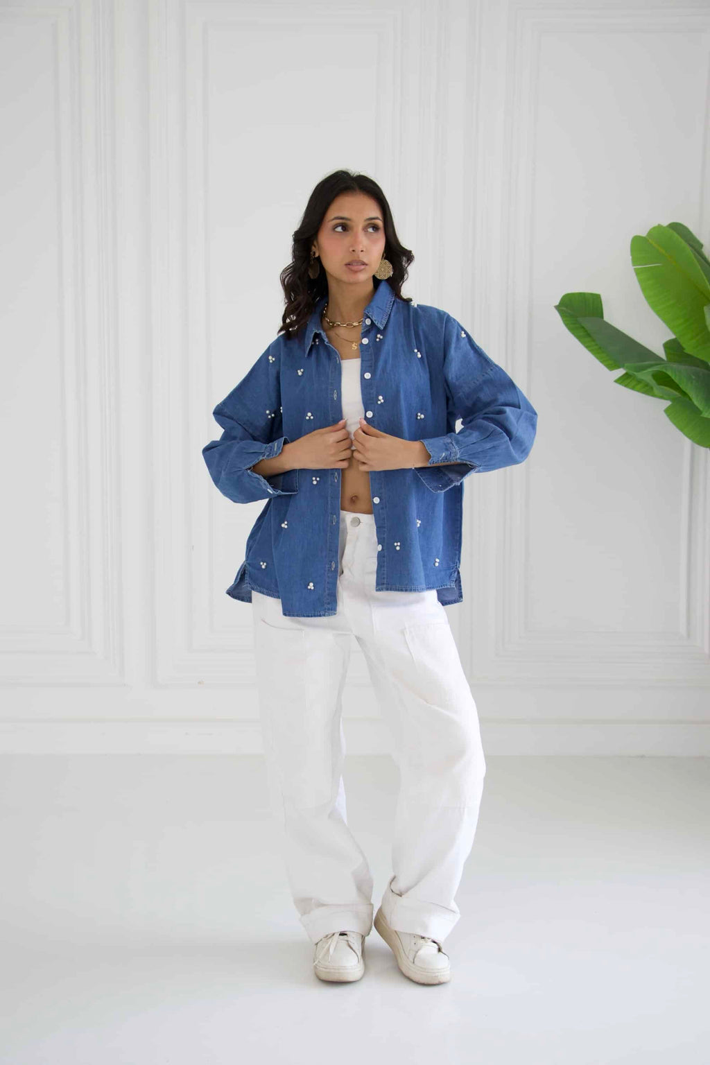 Pearl Denim Shirt