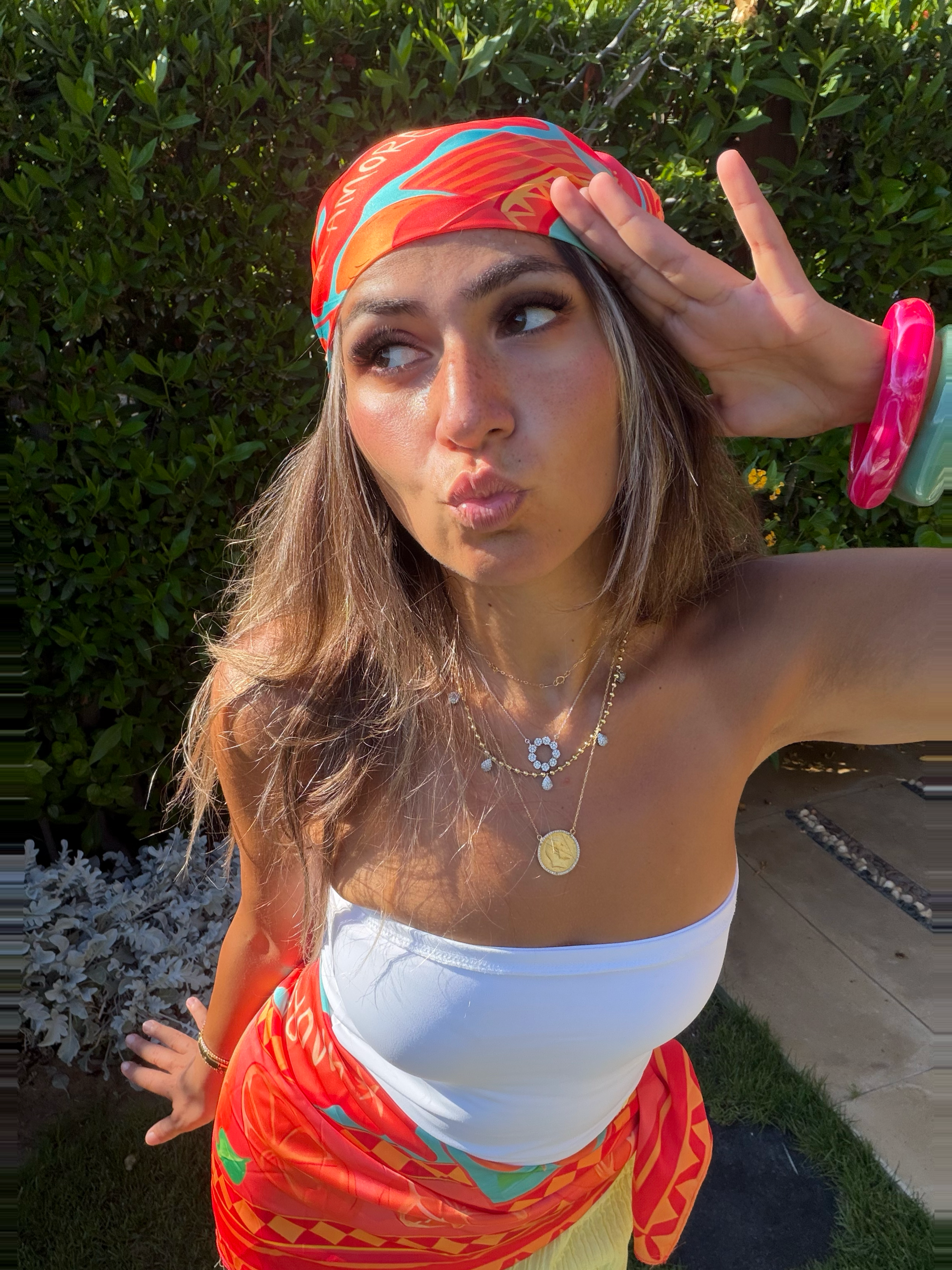 Amore Orange Scarf