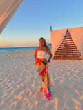 Orange Tropical Cover-Up