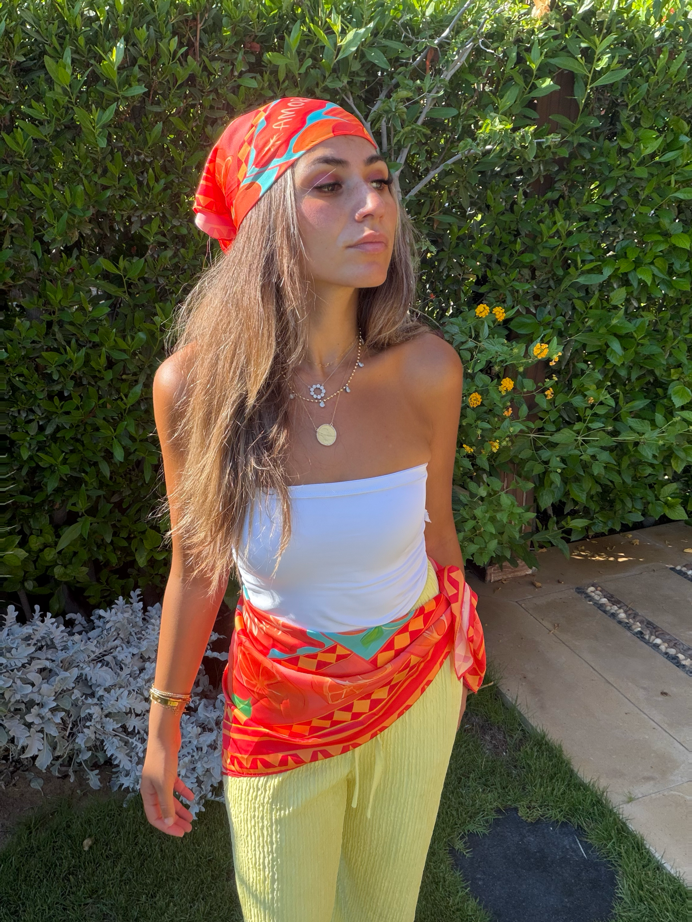 Amore Orange Scarf