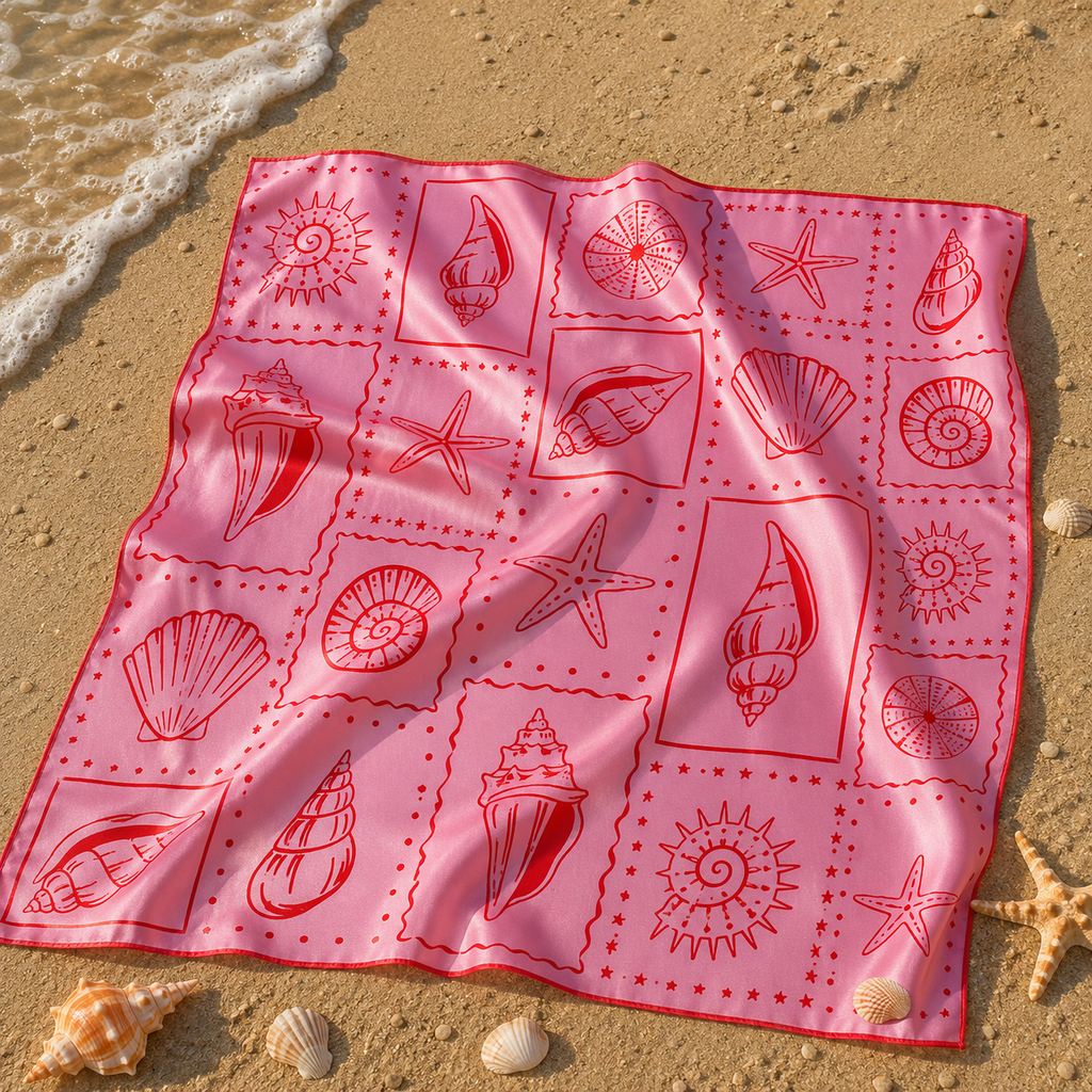 Pinky Seashell Scarf