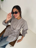 Contour Waisted Linen Shirt